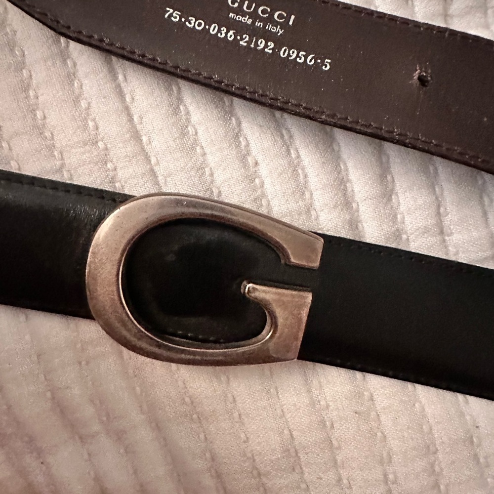Gucci Black Leather Belt Bag with Silver Buckle